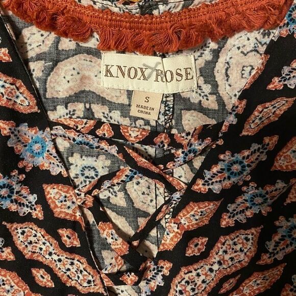 KNOX Rose bohemian handkerchief tiered mini dress - Picture 3 of 7